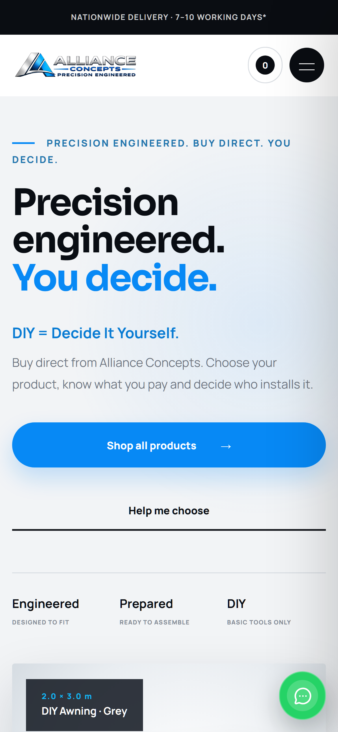 Alliance Concepts mobile website preview