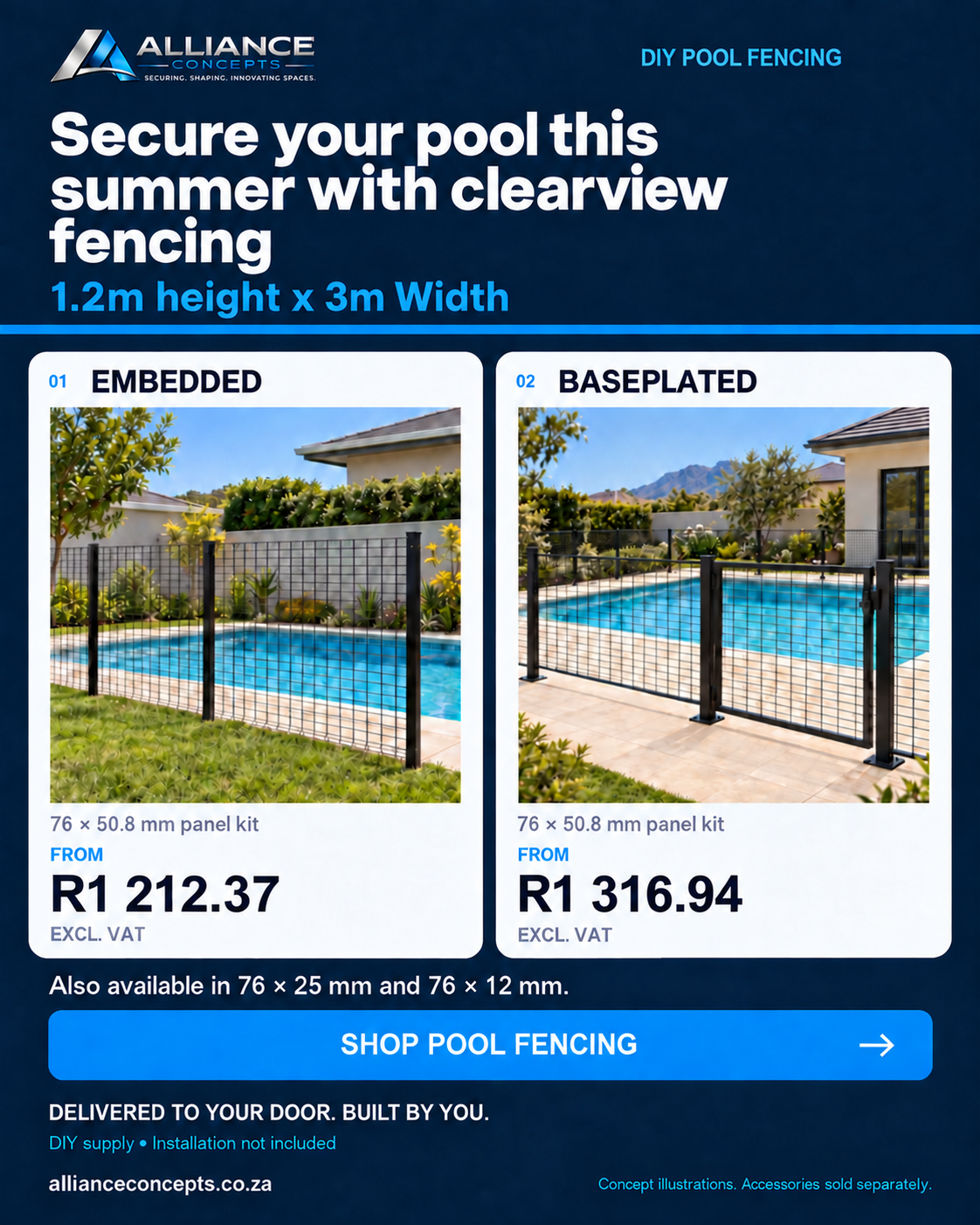 Alliance Concepts archived pool fencing artwork